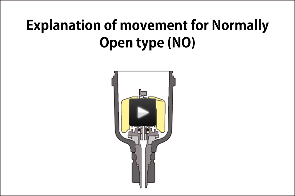 Explanation of movement for Normally Open type (NO)
