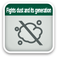 Fights dust and its generation