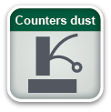Fights dust and its generation