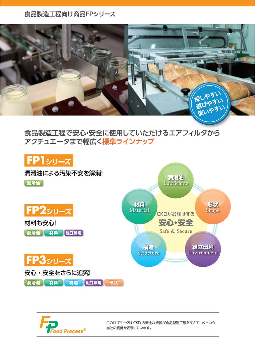 CKD 食品製造工程向け商品FPシリーズ 脱臭フィルタ SFC340-10-FP2 CKD(株) 