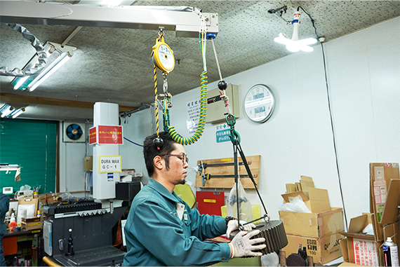 作業者の負担軽減、効率改善に貢献