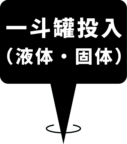 一斗缶投入 （液体・個体）