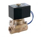 Pilot kick 2-port solenoid valve for steam