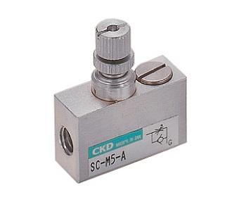 SC1-15, Flow Controls - Inline, Aluminum Diecast, Medium Bore Size, SC1  Series, CKD