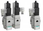 3-port solenoid valve with spool position detection