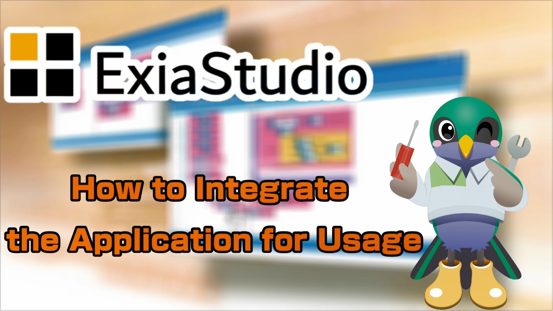 ExiaStudio How to integrate the Application for Usage