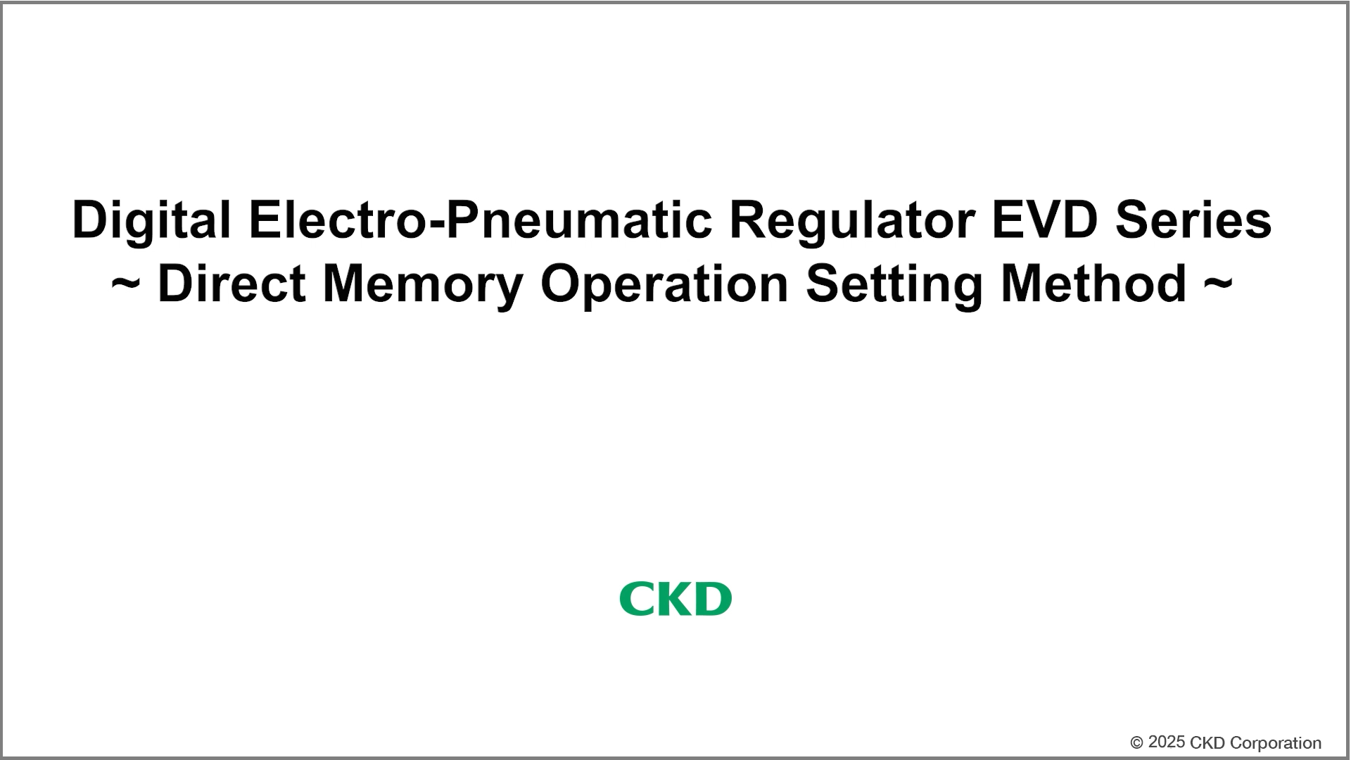 EVD Series Direct memory operation Method