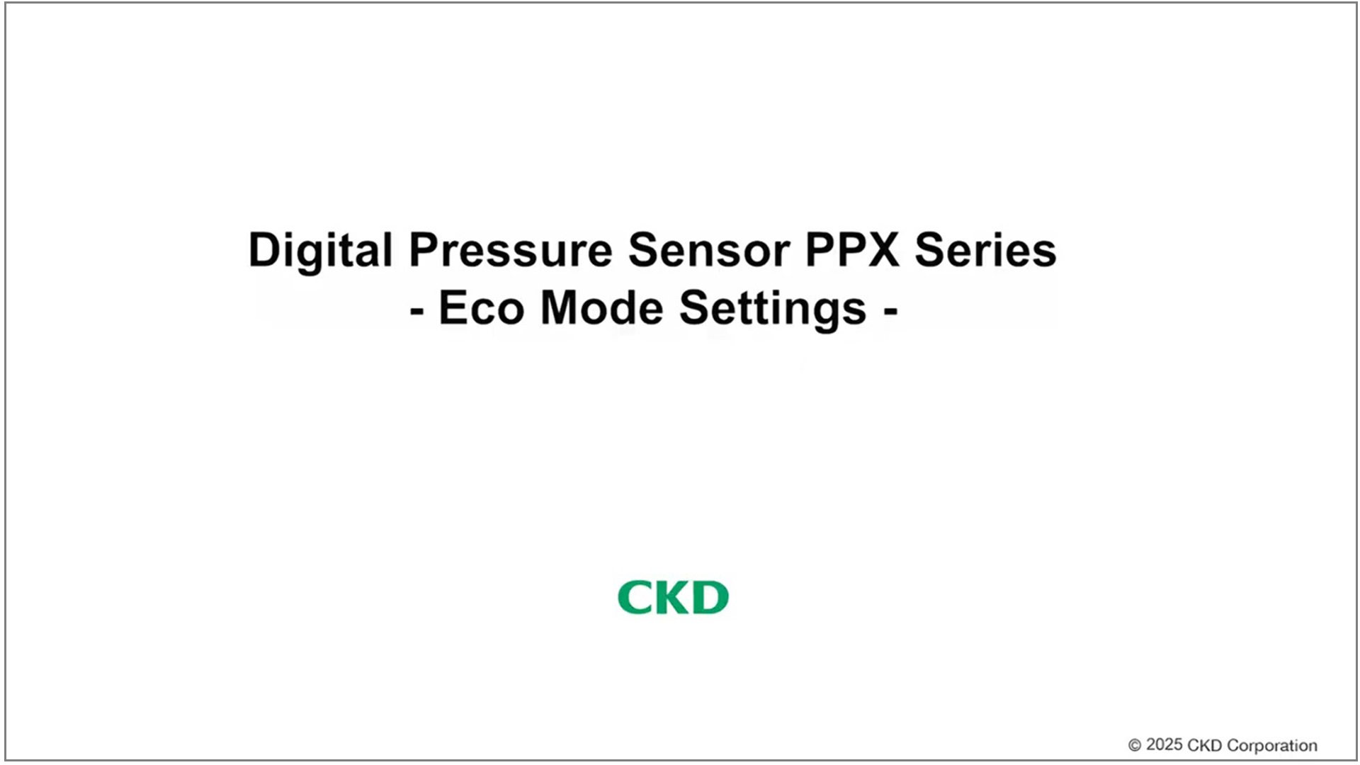PPX Series Eco mode setting